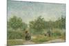 Garden with Courting Couples: Square Saint-Pierre, 1887-Vincent van Gogh-Mounted Art Print