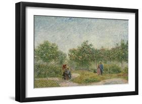 Garden with Courting Couples: Square Saint-Pierre. 1887-Vincent van Gogh-Framed Giclee Print