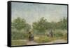 Garden with Courting Couples: Square Saint-Pierre. 1887-Vincent van Gogh-Framed Stretched Canvas