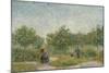 Garden with Courting Couples: Square Saint-Pierre. 1887-Vincent van Gogh-Mounted Giclee Print