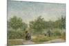 Garden with Courting Couples: Square Saint-Pierre. 1887-Vincent van Gogh-Mounted Giclee Print