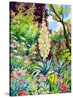 Garden with Flowering Yucca-Christopher Ryland-Stretched Canvas