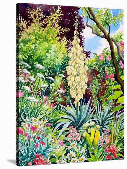 Garden with Flowering Yucca-Christopher Ryland-Stretched Canvas