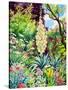 Garden with Flowering Yucca-Christopher Ryland-Stretched Canvas