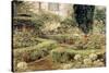 GARDEN WITH HYDRANGEAS - 20TH CENTURY. REAL CIRCULO ARTISTICO, BARCELONA, SPAIN-ELISEO MEIFREN ROIG-Stretched Canvas