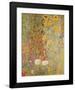 Garden with Sunflowers-Gustav Klimt-Framed Art Print