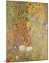 Garden with Sunflowers-Gustav Klimt-Mounted Art Print