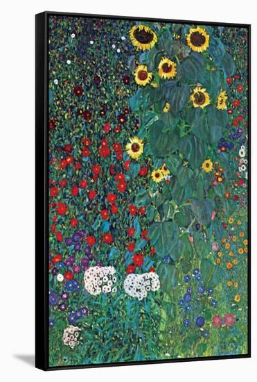 Garden-Gustav Klimt-Framed Stretched Canvas