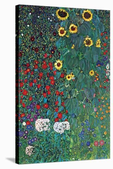 Garden-Gustav Klimt-Stretched Canvas