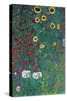 Garden-Gustav Klimt-Stretched Canvas