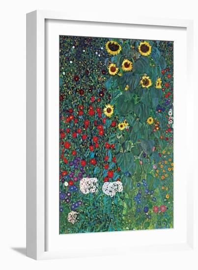 Garden-Gustav Klimt-Framed Art Print