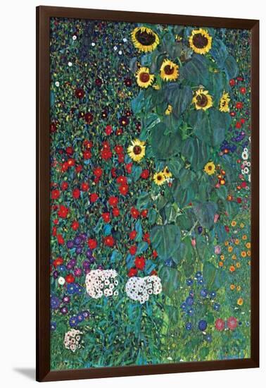 Garden-Gustav Klimt-Framed Art Print