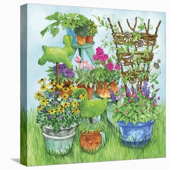 Garden-Wendy Edelson-Stretched Canvas