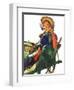 "Gardener in Wheelbarrow," May 10, 1941-Dominice Cammerota-Framed Giclee Print