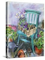 Gardener's Chair-Claire Spencer-Stretched Canvas
