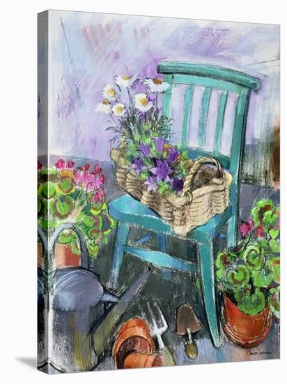 Gardener's Chair-Claire Spencer-Stretched Canvas