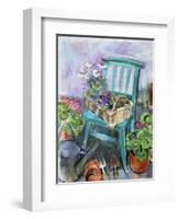 Gardener's Chair-Claire Spencer-Framed Giclee Print