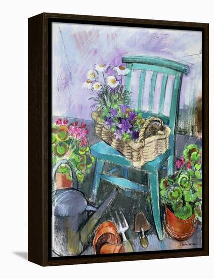 Gardener's Chair-Claire Spencer-Framed Stretched Canvas