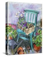 Gardener's Chair-Claire Spencer-Stretched Canvas