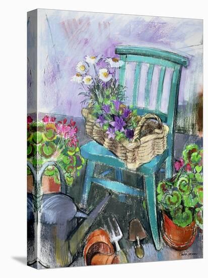 Gardener's Chair-Claire Spencer-Stretched Canvas