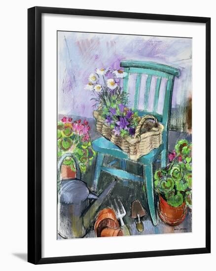 Gardener's Chair-Claire Spencer-Framed Giclee Print