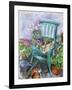 Gardener's Chair-Claire Spencer-Framed Giclee Print