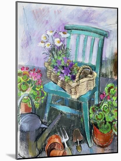 Gardener's Chair-Claire Spencer-Mounted Giclee Print