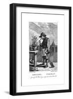 Gardener Smelling a Carnation or Pink (Dianthu), C1750-Thomas Kitchin-Framed Giclee Print