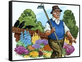 Gardener-English School-Framed Stretched Canvas