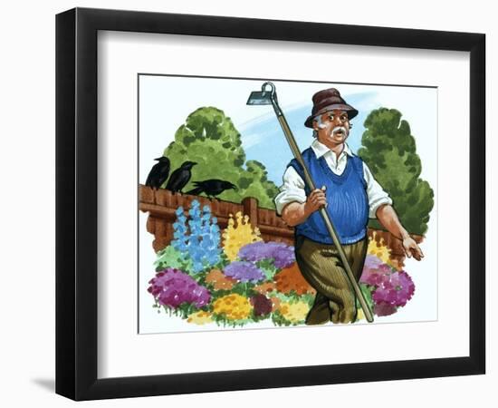 Gardener-English School-Framed Giclee Print