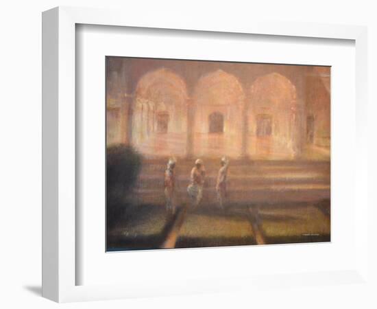 Gardeners at Amber Fort-Lincoln Seligman-Framed Giclee Print