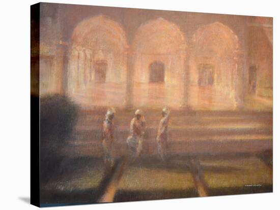 Gardeners at Amber Fort-Lincoln Seligman-Stretched Canvas