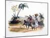 Gardeners Cultivating Vegetables, 1827-35-M.E. Burnouf-Mounted Giclee Print