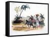 Gardeners Cultivating Vegetables, 1827-35-M.E. Burnouf-Framed Stretched Canvas