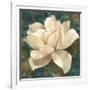 Gardenia Blossom Turquoise-Albena Hristova-Framed Art Print