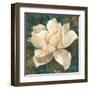 Gardenia Blossom Turquoise-Albena Hristova-Framed Art Print