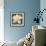 Gardenia Blossom Turquoise-Albena Hristova-Framed Art Print displayed on a wall