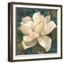 Gardenia Blossom Turquoise-Albena Hristova-Framed Art Print