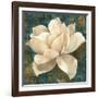 Gardenia Blossom Turquoise-Albena Hristova-Framed Art Print