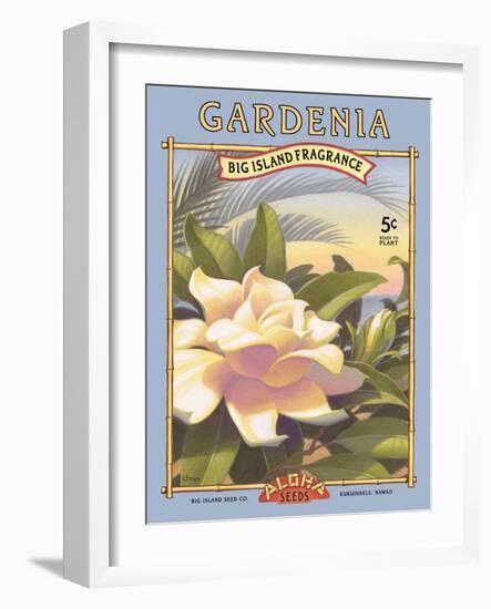 Gardenia-Kerne Erickson-Framed Art Print