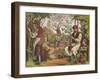 Gardening, 1871-Oskar Pletsch-Framed Giclee Print