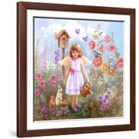 Gardening Angel-Judy Mastrangelo-Framed Giclee Print