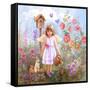 Gardening Angel-Judy Mastrangelo-Framed Stretched Canvas