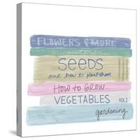 Gardening Books-Emily Navas-Stretched Canvas