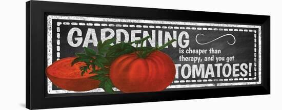 Gardening Chalk-null-Framed Giclee Print