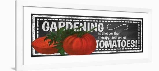 Gardening Chalk-null-Framed Giclee Print