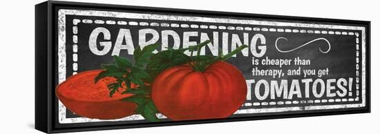 Gardening Chalk-null-Framed Stretched Canvas