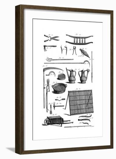 Gardening Equipment-null-Framed Giclee Print