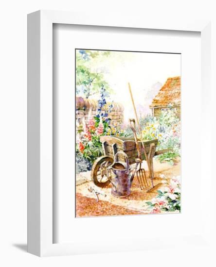 Gardening I-null-Framed Art Print