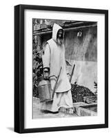 Gardening Monk-null-Framed Photographic Print